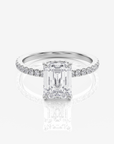 Celeste Hidden Halo & Sidostenar Emerald