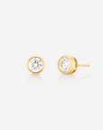 Bezel-Set Signature Diamond Studs