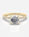 Isabella Hidden Halo & Sidostenar Asscher