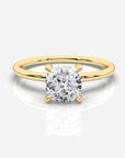 Diamant förlovningsring 18K guld – Isabella Hidden Halo | Ophira & Co