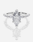 Marquise förlovningsring 18K vitt guld – Aveline Fancy Stone | Ophira & Co