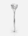 Rund trestensring vitguld profil – Liora | Ophira & Co
