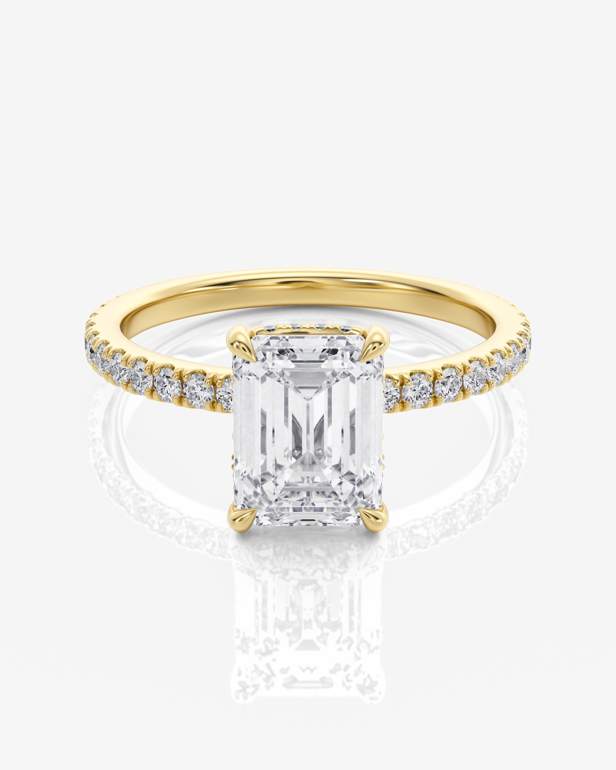 Celeste Hidden Halo &amp; Sidostenar Emerald