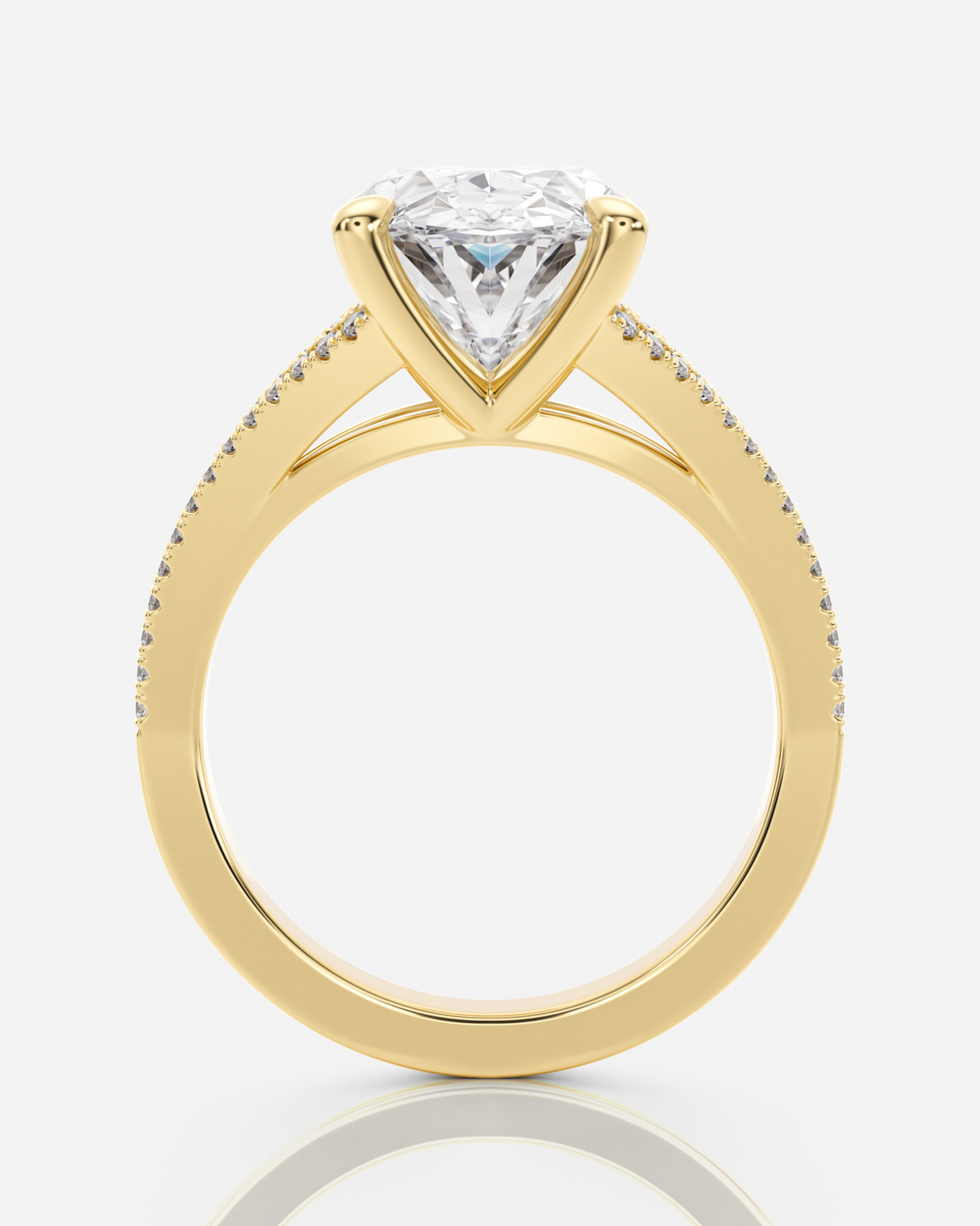 Anastasia Sidostenar Oval i 18K guld | Ophira & Co