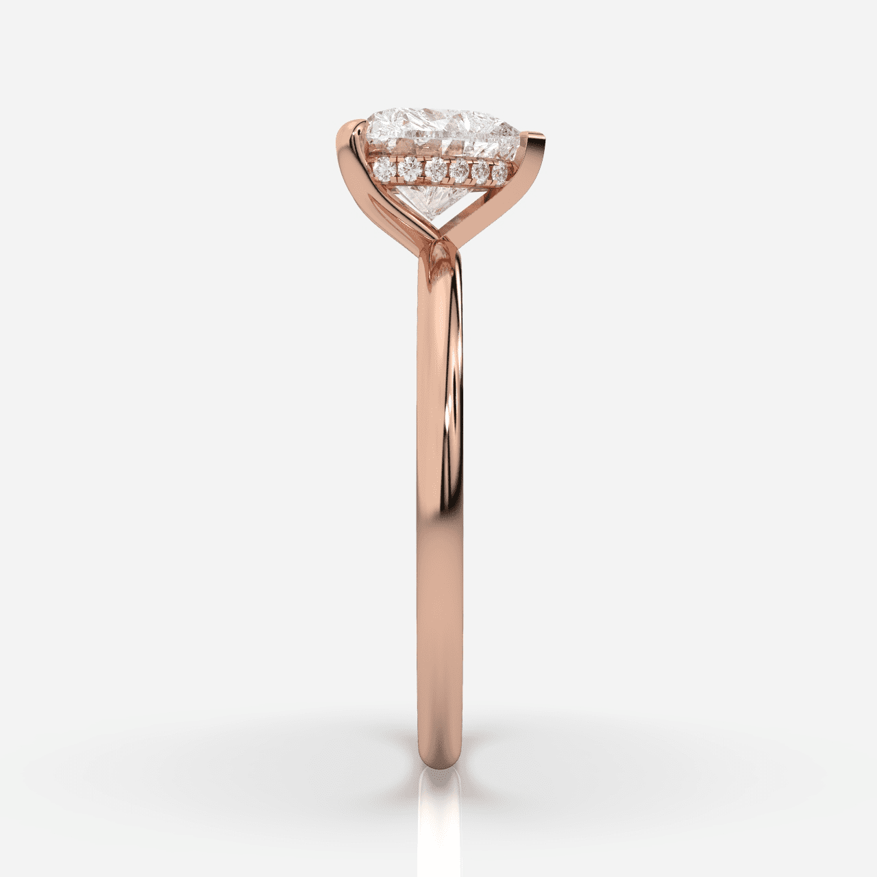 Isabella Hidden Halo Hjärta