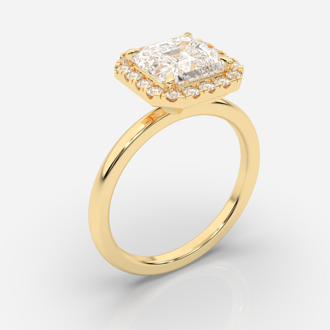 Isabella Halo Asscher