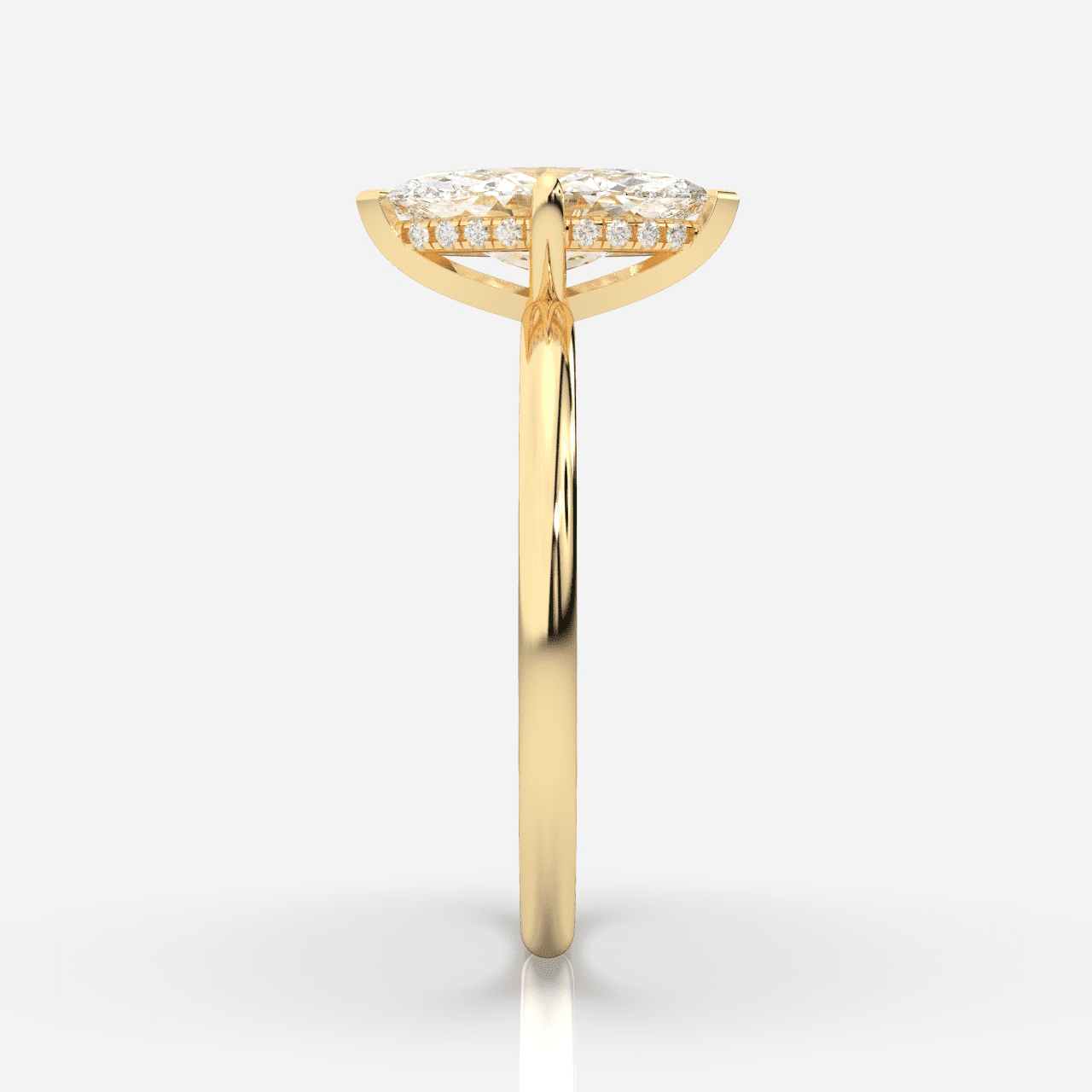 Isabella Hidden Halo Marquise