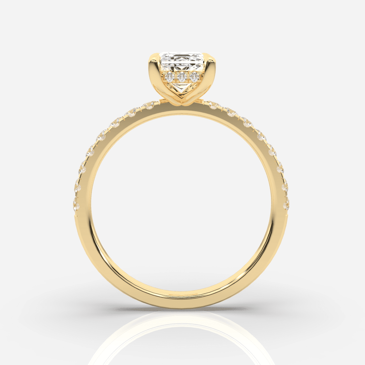 Isabella Hidden Halo &amp; Sidostenar Smaragd