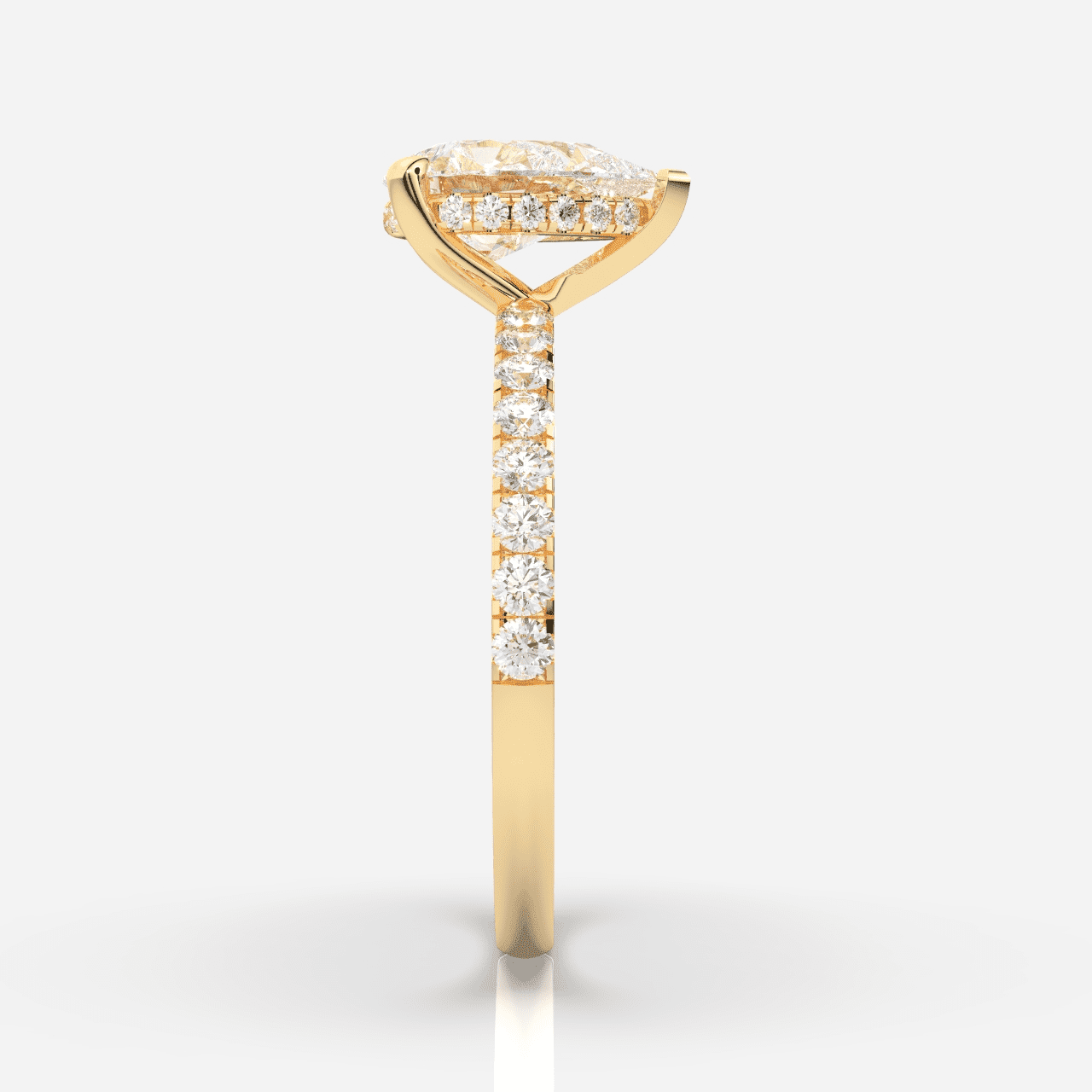 Isabella Hidden Halo &amp; Sidostenar Päron