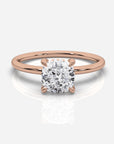 Diamant förlovningsring 18K roséguld – Isabella Hidden Halo | Ophira & Co
