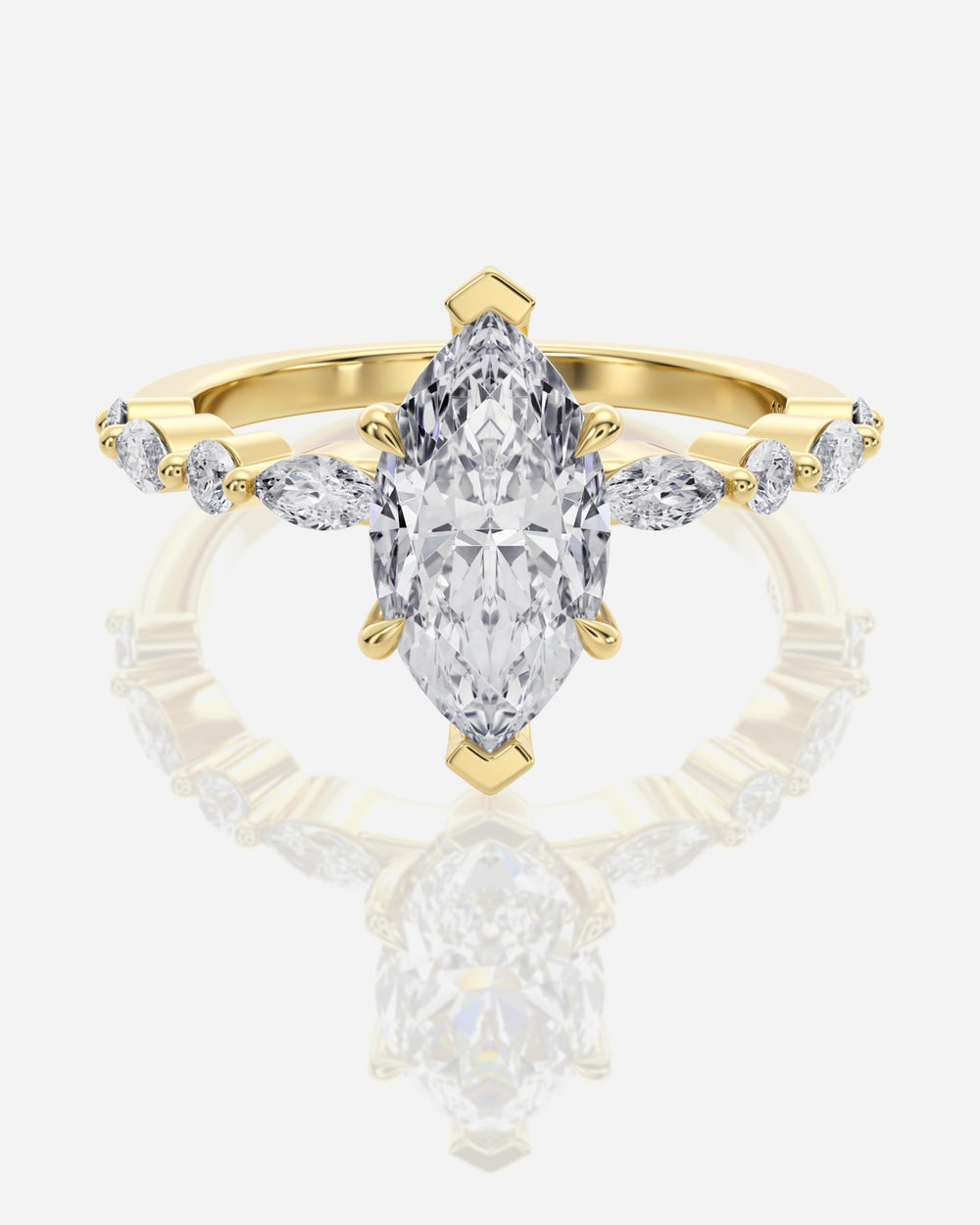 Marquise förlovningsring 18K guld – Aveline Fancy Stone | Ophira & Co