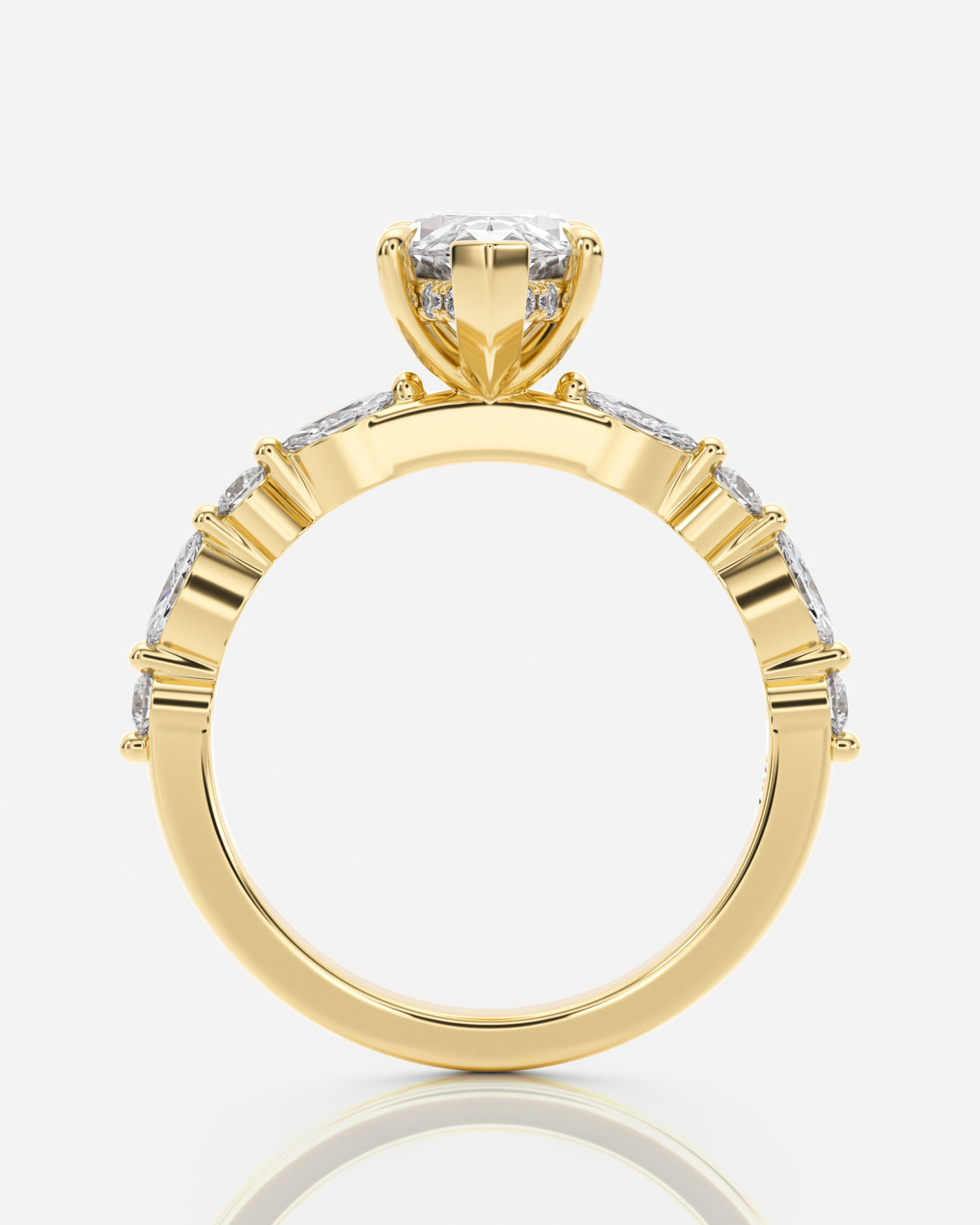 Aveline Fancy Stone Marquise, skräddarsydd ring från Ophira