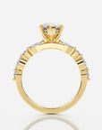 Marquise förlovningsring guld profil – Aveline Fancy Stone | Ophira & Co