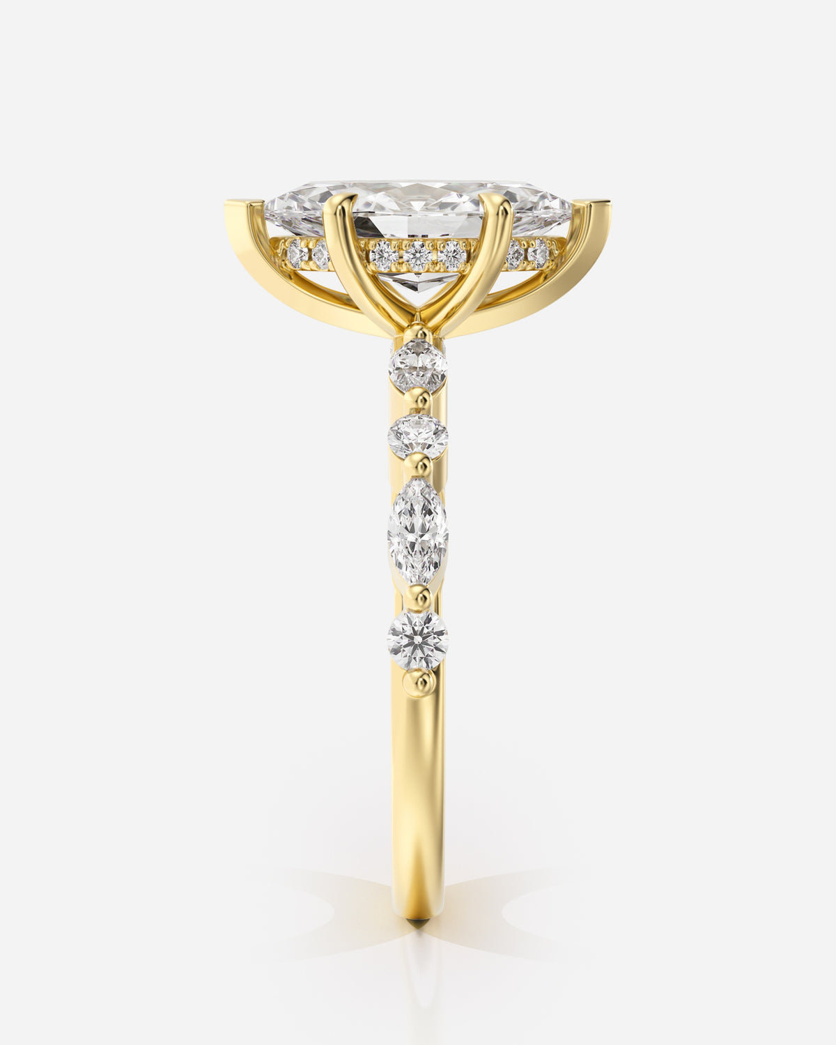 Aveline Fancy Stone Marquise, skräddarsydd ring från Ophira