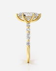 Marquise förlovningsring guld från sidan – Aveline Fancy Stone | Ophira & Co