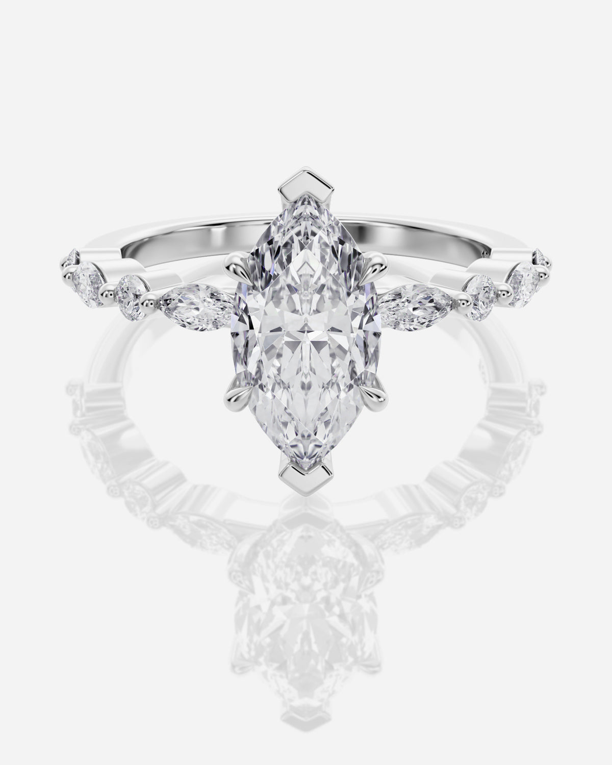 Aveline Fancy Stone Marquise, skräddarsydd ring från Ophira
