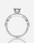 Marquise förlovningsring vitguld profil – Aveline Fancy Stone | Ophira & Co