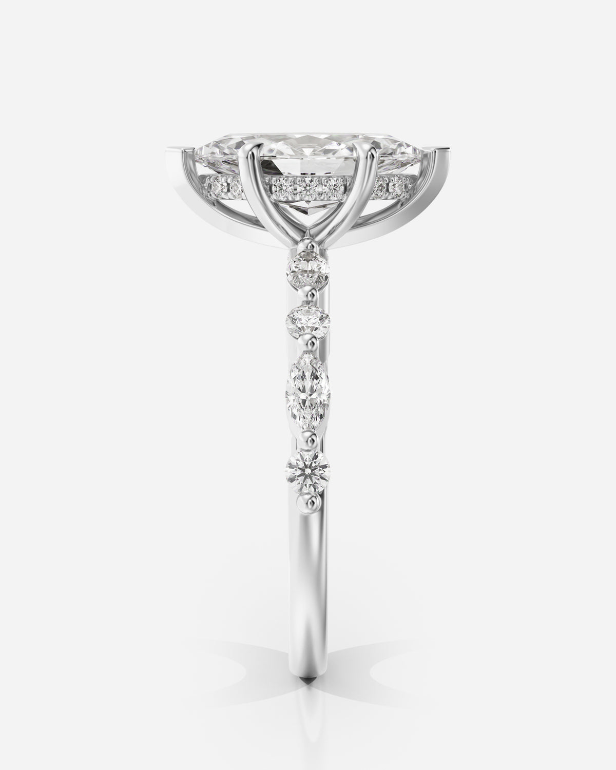 Aveline Fancy Stone Marquise, skräddarsydd ring från Ophira
