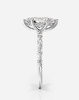 Marquise förlovningsring vitguld från sidan – Aveline Fancy Stone | Ophira & Co